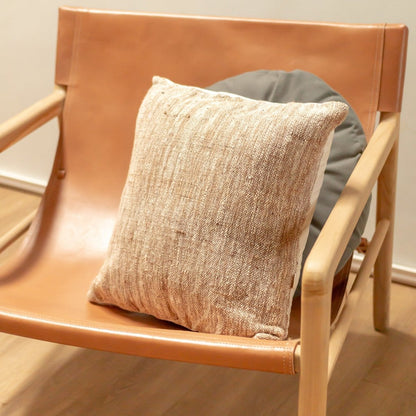 Cotton Cushion Cover - Natural Beige, Sustainable Home Decor