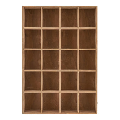 Moss Wall Shelf - Natural brown, pinewood, 44x10x63cm
