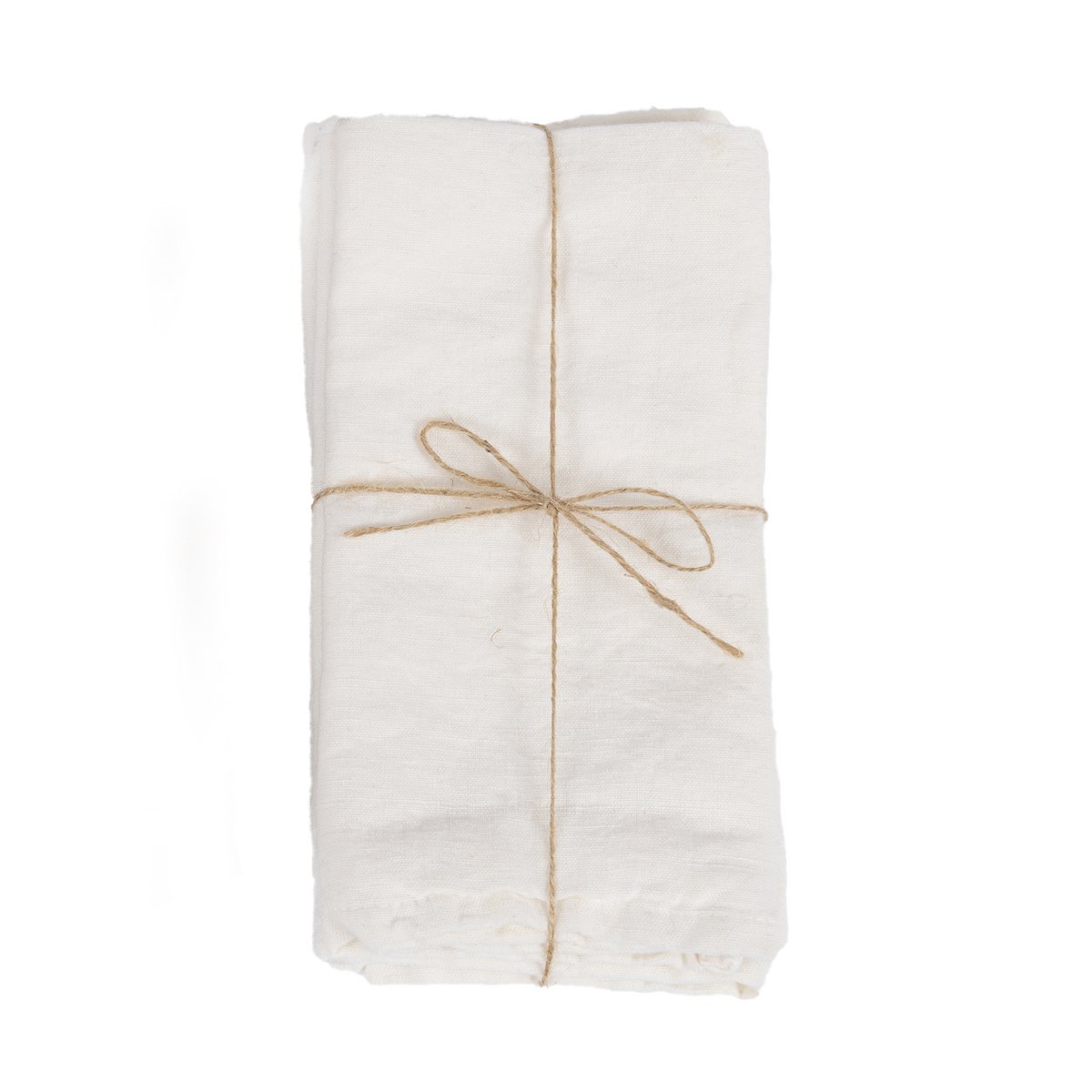 Linen Napkin - Soft White Handcrafted Cloth for Dining, 45x45 cm