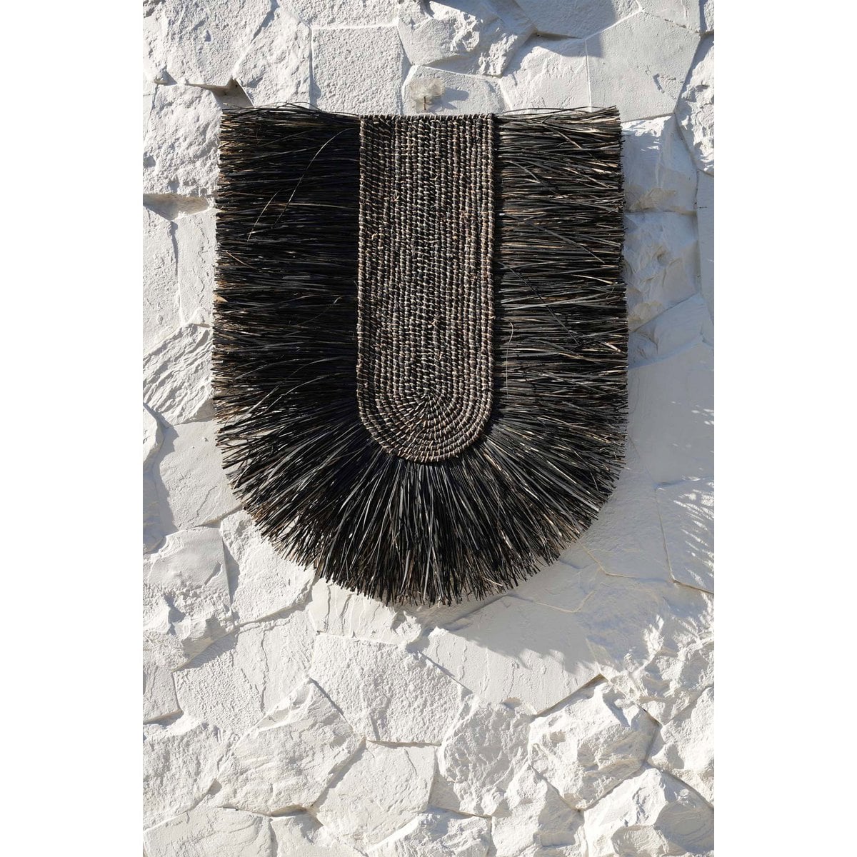 Woven Grass Wall Art Decor - Black Dada Wall Circle