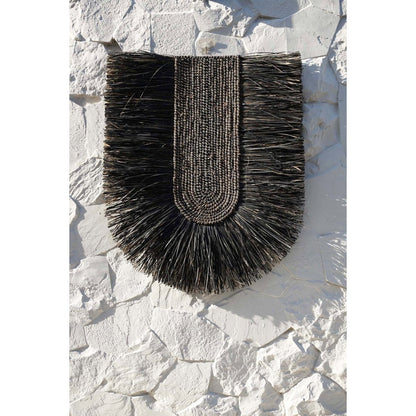 Woven Grass Wall Art Decor - Black Dada Wall Circle