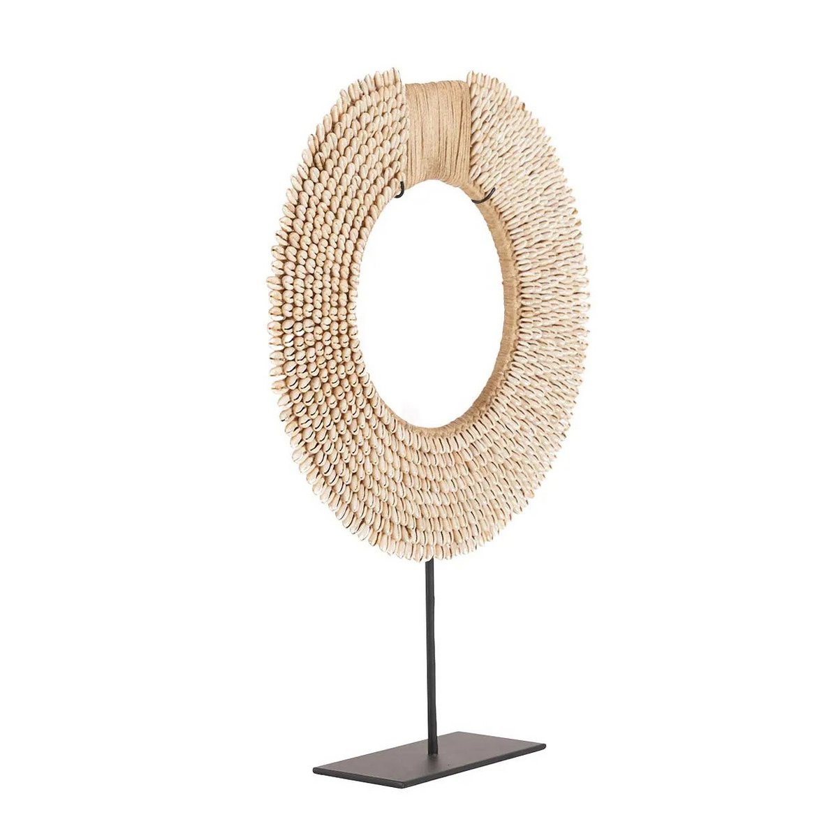Natural Shell Sculpture on Stand - Coastal Home Decor