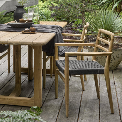 Sillón de teca Verano para jardín - Negro