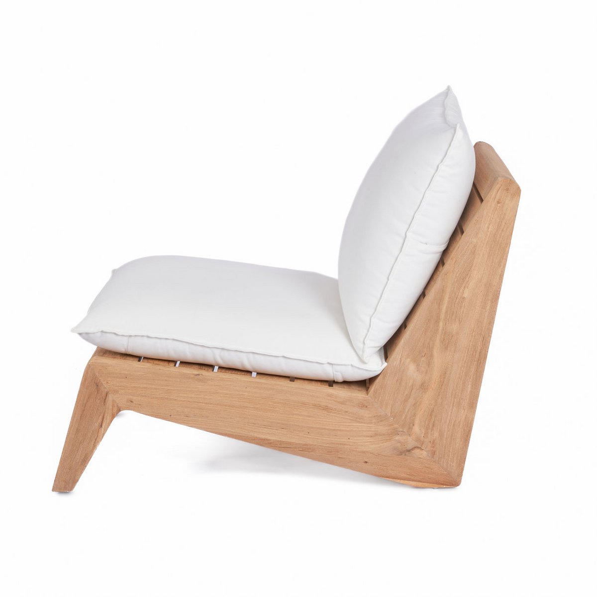 Reclaimed Teak Sofa - Natural White One Seater