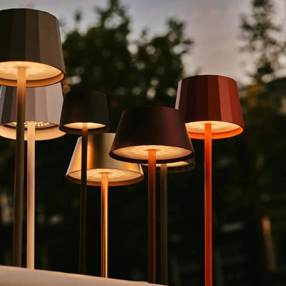 Rechargeable Table Lamp - Mocha Brown Dimmable Cordless Lamp