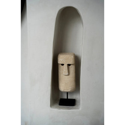 Sandstone Sumba Stone Statue - Hand-Carved Indonesian Decor