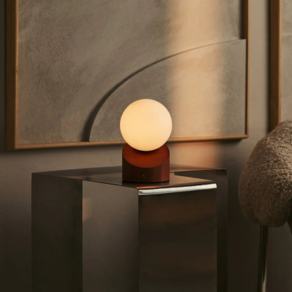 Morris Chestnut Brown Rechargeable Lamp | Stylish, Cordless & Sustainable Design