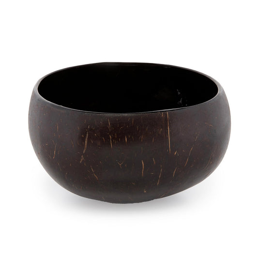 Coconut Food Bowl - Natural Black Tropical Bowl