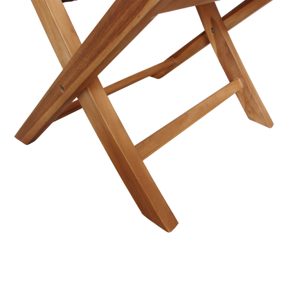 Rope folding garden chair green