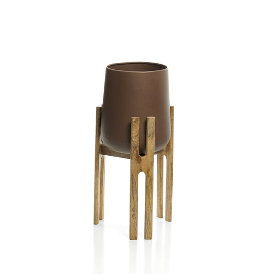 The Forked Root Planter - Natural Brown - M