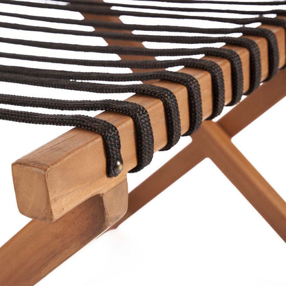 Natural Wood Luggage Rack – Foldable Guest Room Organizer, Large