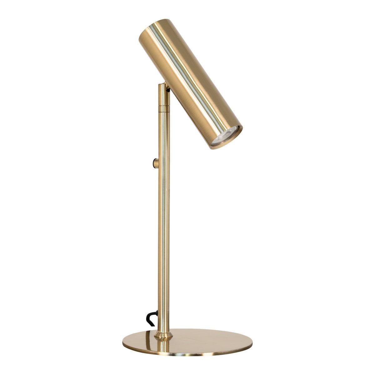 Brass Table Lamp - Adjustable Steel Desk Light, Modern Design