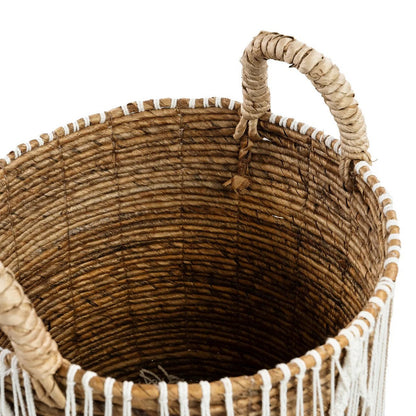 Macramé Basket - Handcrafted Woven Storage Basket - Large
