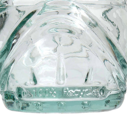 Tiki Drink Glass - Blue Recycled Glass, Island Style