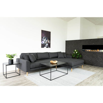 Vita Coffee Table - black, steel, 60x90x45cm