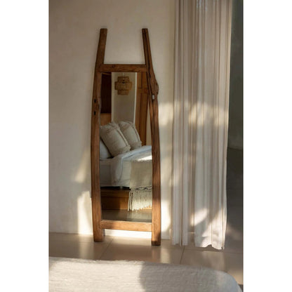 Full Length Dressing Room Mirror - Natural Finish
