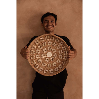 El Plato Caribe Shell - Natural Blanco - M