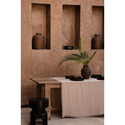 The Tuscany Tablecloth - Natural Black - 150x300