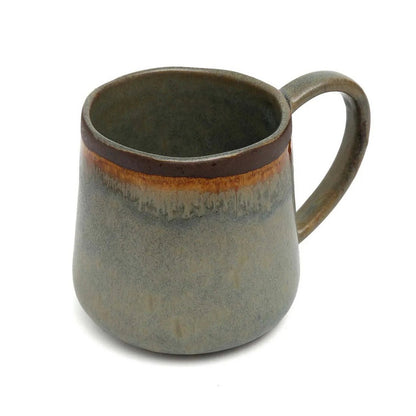 Stoneware Coffee Mug - Large Artisan Glazed Ceramic Mug, Portugal