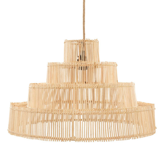 Rattan Pendant Light - Wedding Cake Style - Medium, Natural