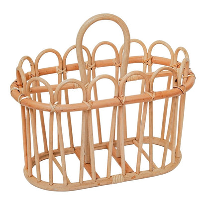 Newspaper Basket | Magazine Basket KUNO made of Rattan