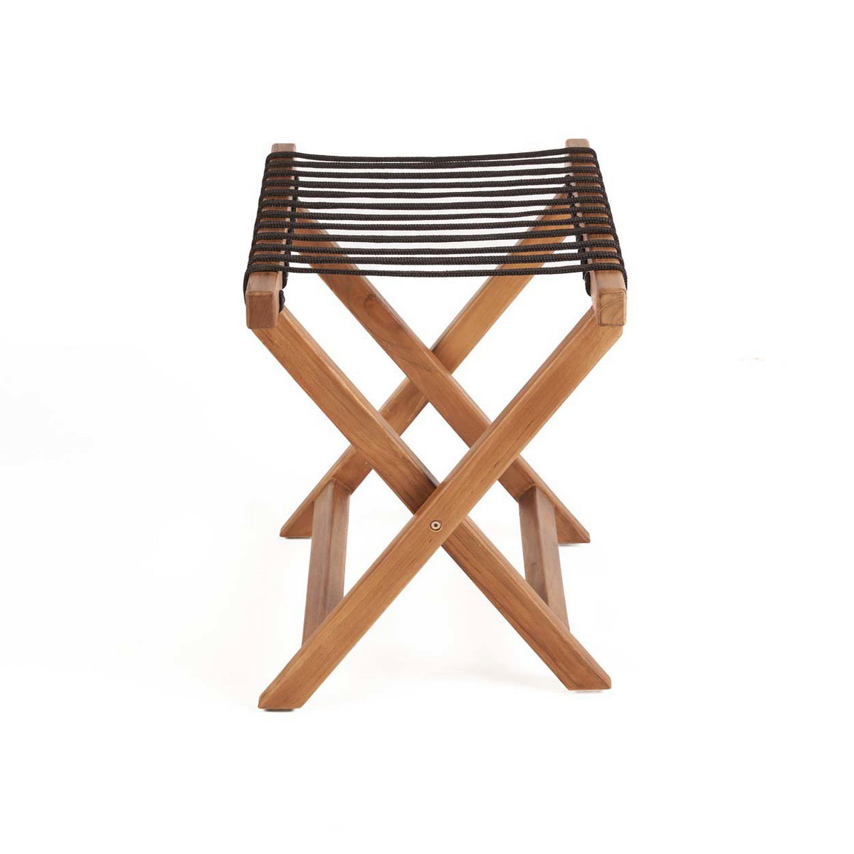 Natural Wood Luggage Rack - Foldable Guest Room Rack - Medium
