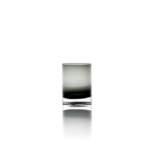 Glass Tumbler Smoky Grey - Hand Blown Artisan Drinkware