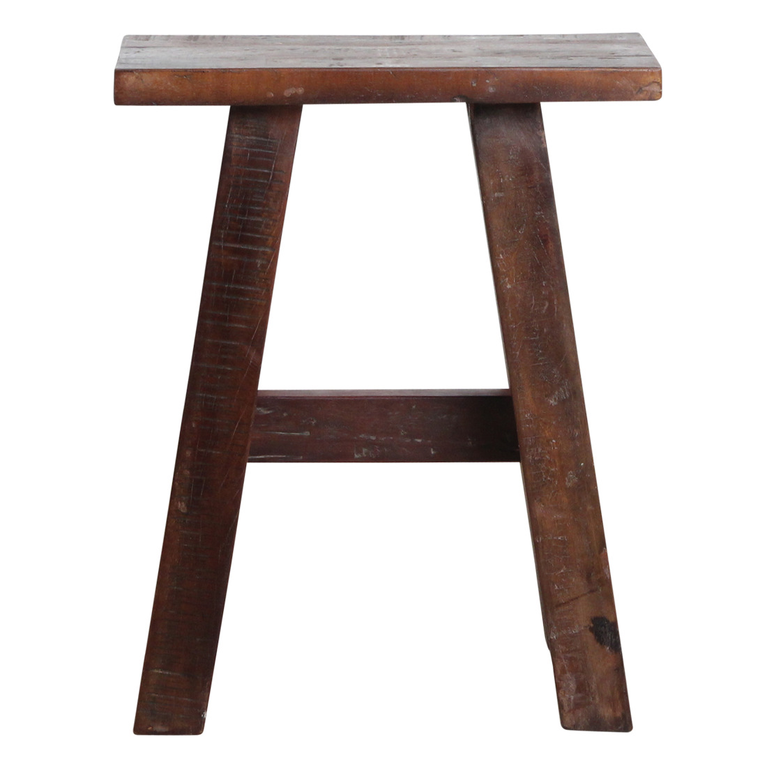 Recycled Wood Bench - Industrial 'Bus Stop' Style, Medium