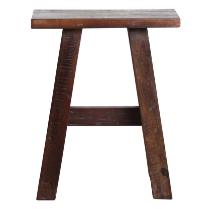 Recycled Wood Bench - Industrial 'Bus Stop' Style, Medium