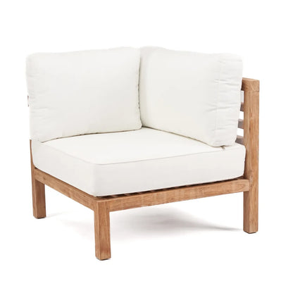 Teak Outdoor Corner Sofa - Modular Design for Patio Seating