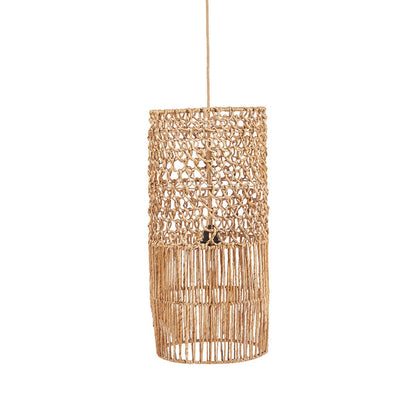 Banana Leaf Pendant Light - Natural Woven Lamp, Large