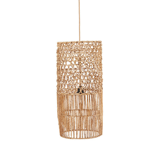 Banana Leaf Pendant Light - Natural Woven Lamp, Large