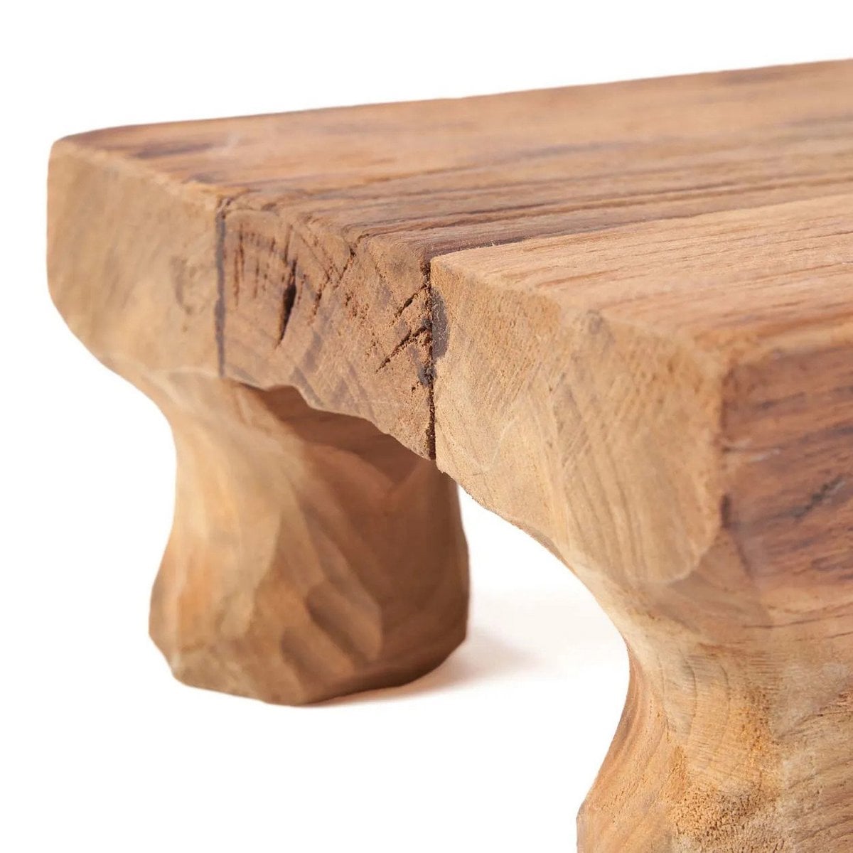 Teak Serving Tray - Natural Wood Snack & Tapas Platter
