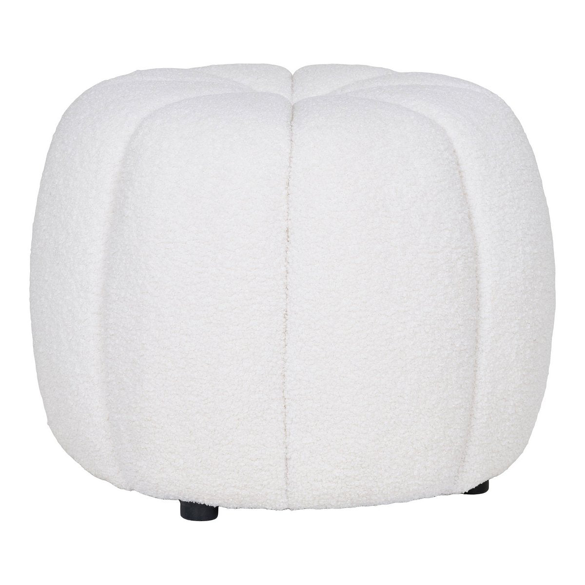 Round Paisley Pouf – Decorative Ottoman Footstool, 48x38 cm