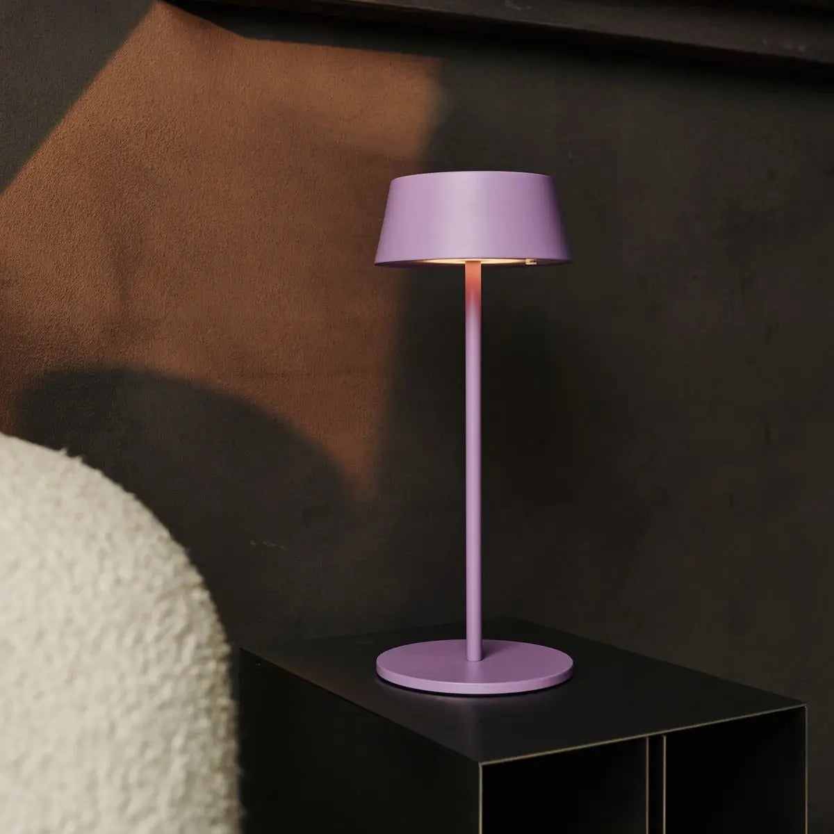 Cordless Table Lamp – Violet Rechargeable Dimmable LED Lamp
