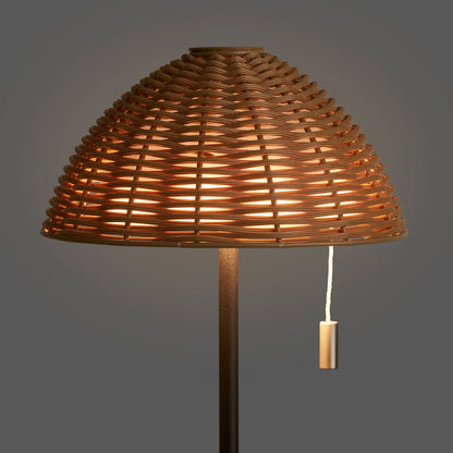 Metal LED Table Lamp Rechargeable - Nature & Black Finish