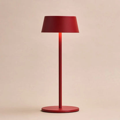 Hugo Berry Red Rechargeable Table Lamp | Dimmable, Stylish & Cordless