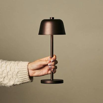 Espresso Brown Rechargeable Table Lamp | Cordless & Stylish Lighting