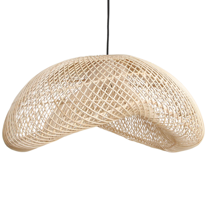 Rattan Pendant Light Organic XL – Handwoven Shade, Natural Style