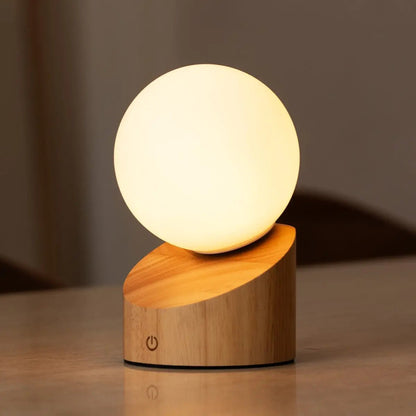 Morris Light Brown Rechargeable Lamp | Stylish, Cordless & Sustainable Design