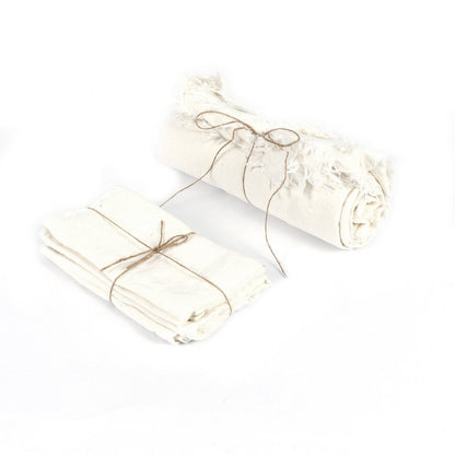Linen Tablecloth White 150x150