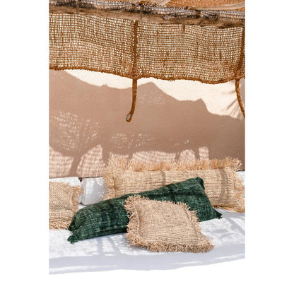 The Raffia Cushion Cover Rectangular - Natural - 35x100