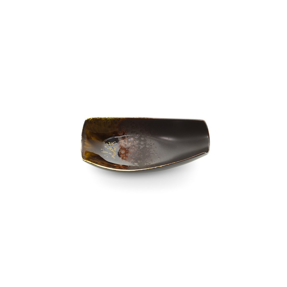 Ceramic Serving Bowl - Brown Glazed Medium Bowl for Salads