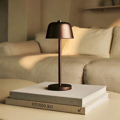 Espresso Brown Rechargeable Table Lamp | Cordless & Stylish Lighting