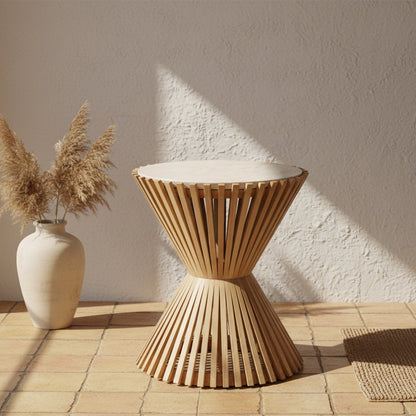 Infinity side table Hourglass