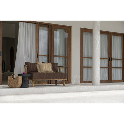 Suar Wood Side Table - Black Gravity Accent Table for Living Room