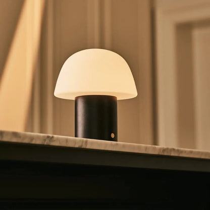 Yannick Black Cordless Table Lamp | Modern, Battery-Powered & Sustainable Design