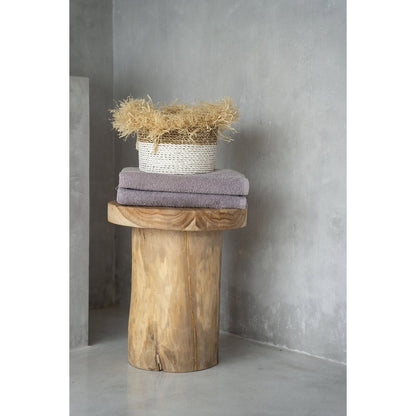Suar Wood Side Table - Natural, Elegant Accent Table