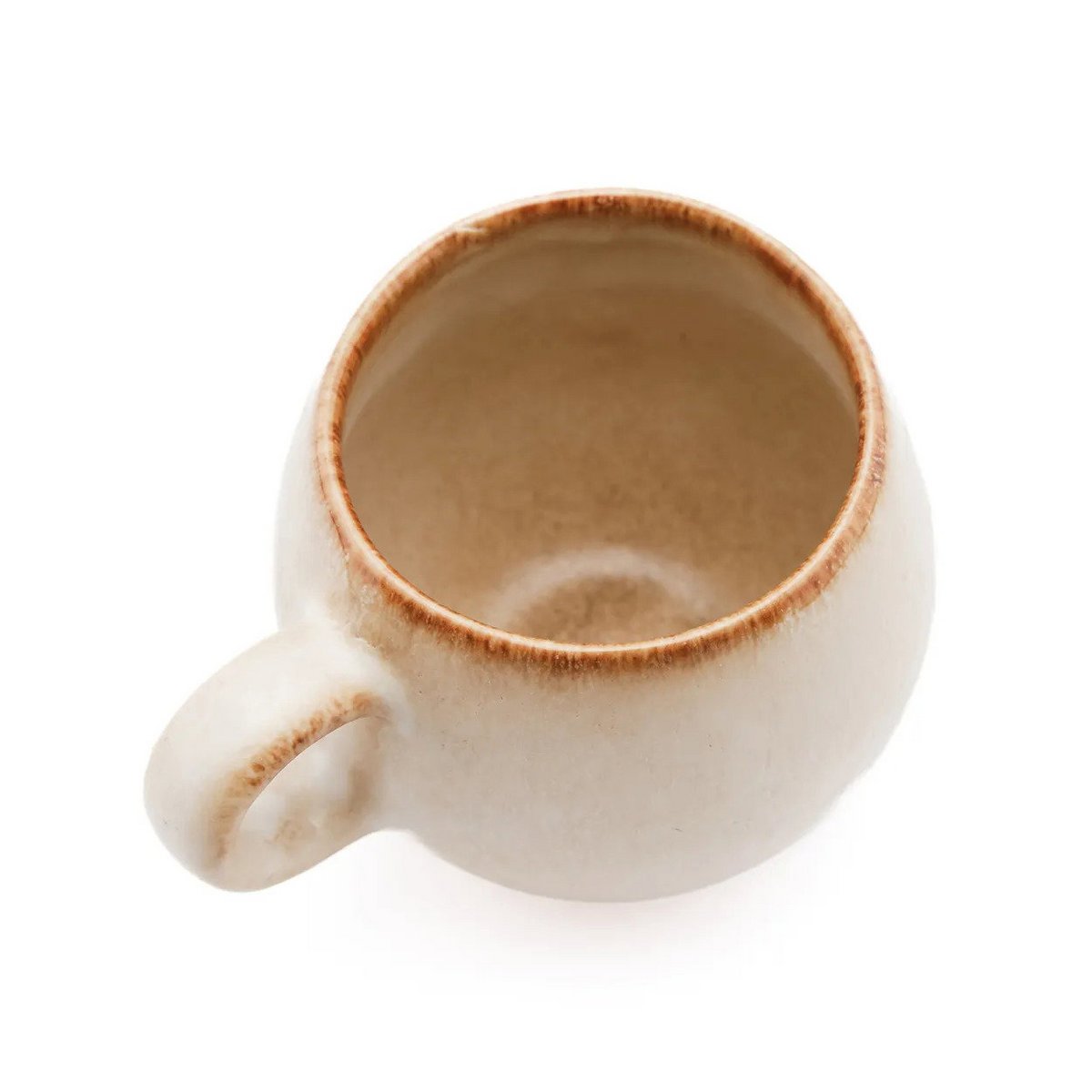 Ceramic Espresso Cup - Small Beige Coffee Cup, Handcrafted