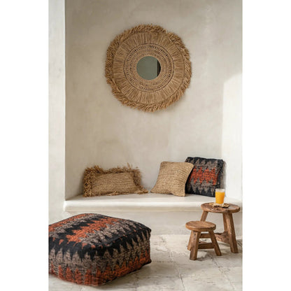 The Raffia Cushion Cover Rectangular - Natural - 30x50